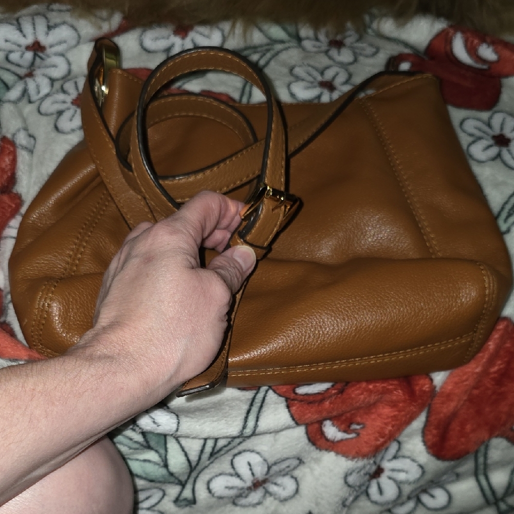 Michael Kors Tan Leather Crossbody Bag